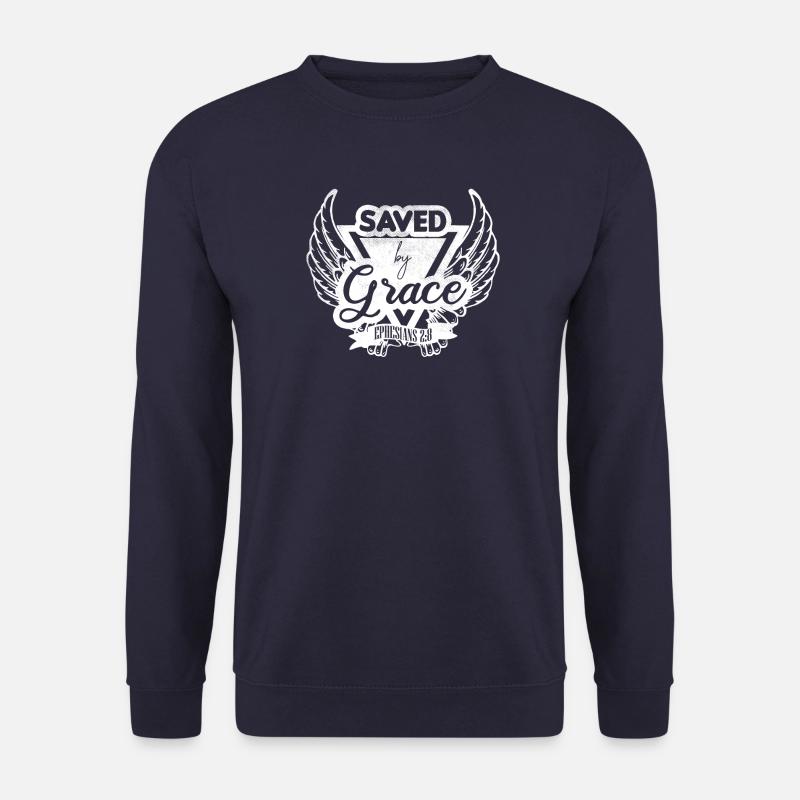 Saved by Grace - Unisex Sweatshirt - navy
