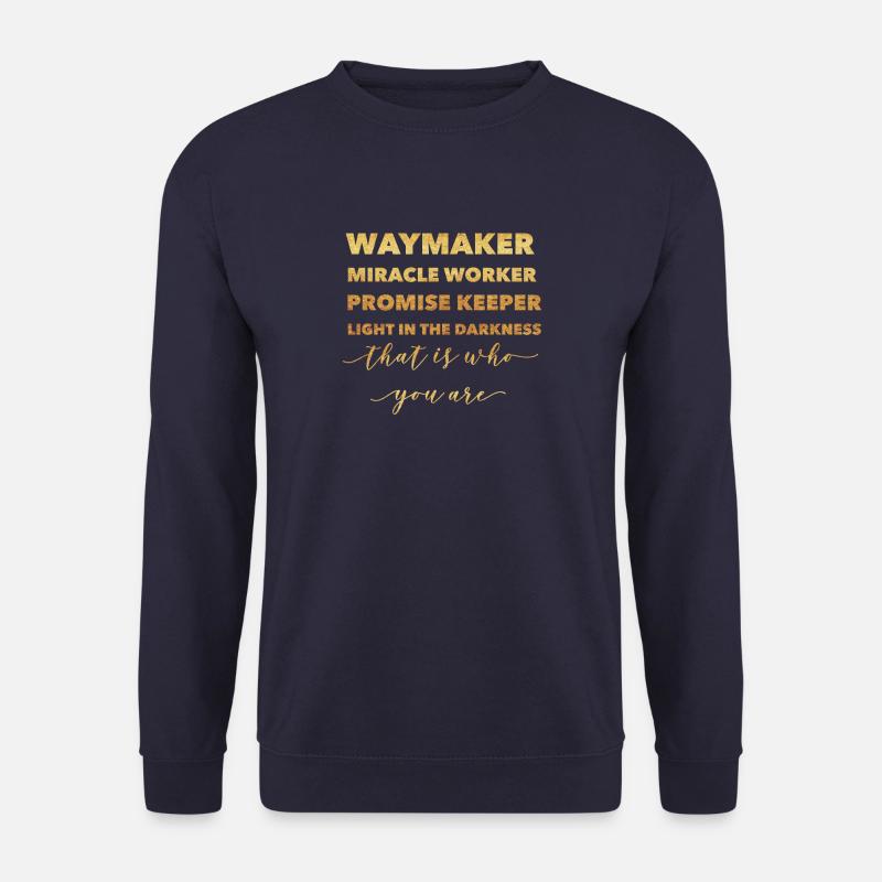 Waymaker & Christliche Kleidung - Unisex Pullover - Navy