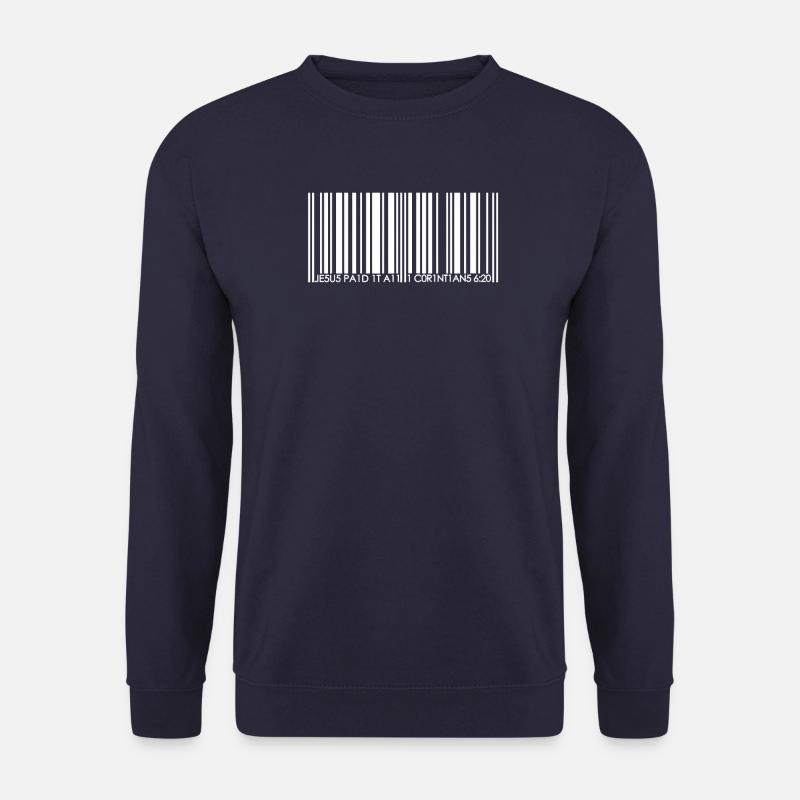 Jesus Paid It & Christian Faith - Unisex Pullover - Navy