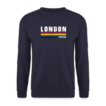 London - Unisex Pullover - Navy - Vorne - Alina (178cm) & Michal (187cm)