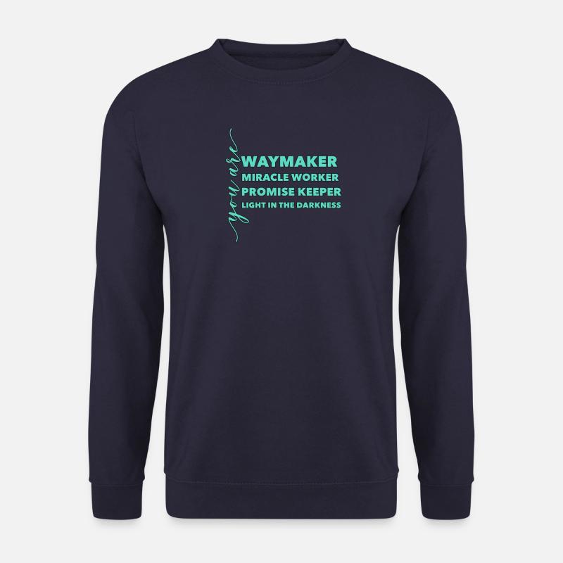 Waymaker & Christliche Kleidung - Unisex Pullover - Navy