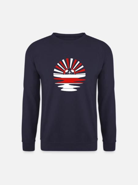 Schweiz Fußball Schweiz Fan - Unisex Pullover - Navy