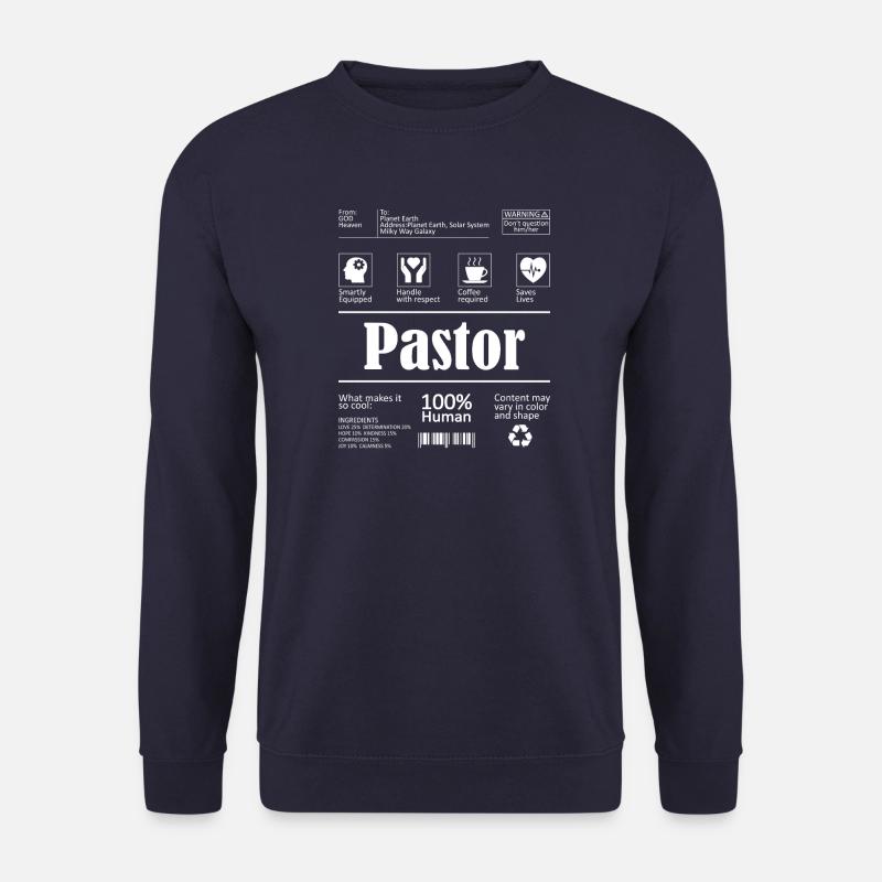 Pastor Pastoral Gift Pfarrer Kirche Christlich - Unisex Pullover - Navy