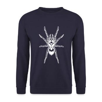Spider Tarantula Tarantula - Unisex Sweatshirt - navy - Front - Alina (178cm) & Michal (187cm)