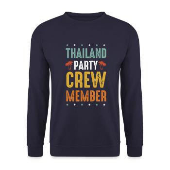 Thailand Party Crew - Unisex Pullover - Navy - Vorne - Alina (178cm) & Michal (187cm)