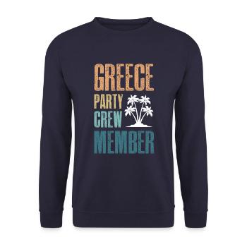 Greece Party Crew - Unisex Sweatshirt - navy - Front - Alina (178cm) & Michal (187cm)