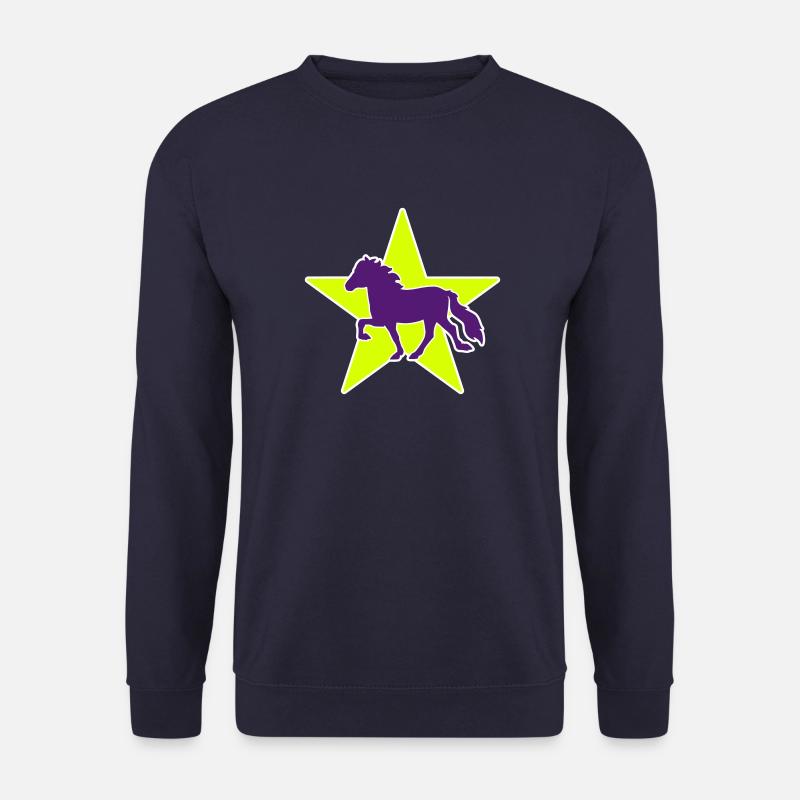 Islandpferd/Stern - Unisex Pullover - Navy