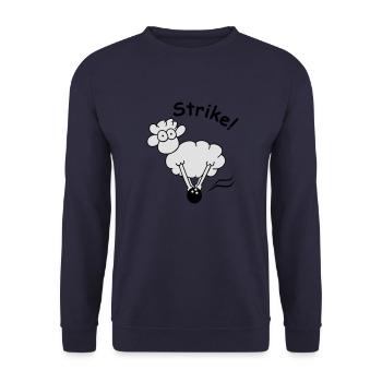 strike_bowl 1 - Unisex Pullover - Navy - Vorne - Alina (178cm) & Michal (187cm)