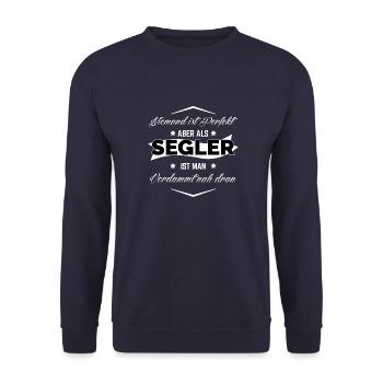 SEGLER PERFEKT - Unisex Pullover - Navy - Vorne - Alina (178cm) & Michal (187cm)