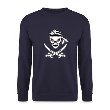 corsaire breton - Sweat-shirt Unisexe - marine - Devant - Alina (178cm) & Michal (187cm)