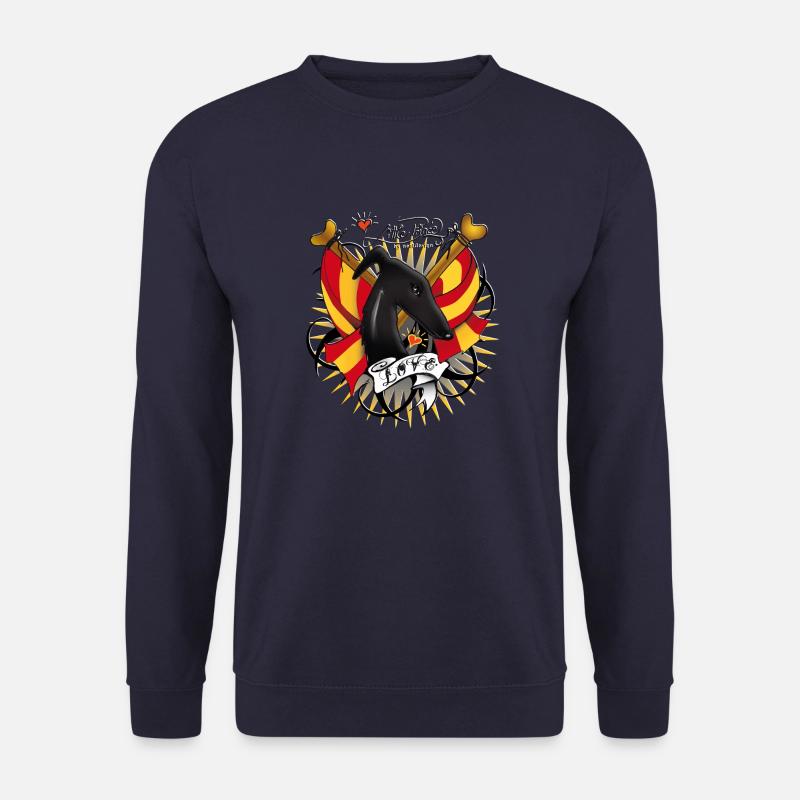 galgo schwarz - Unisex Pullover - Navy