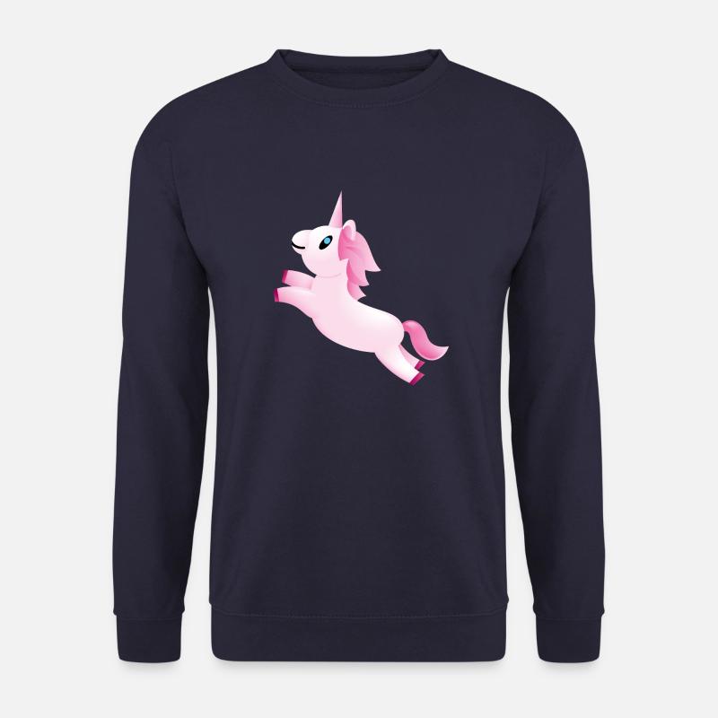Smiley Unicorn - Unisex Pullover - Navy