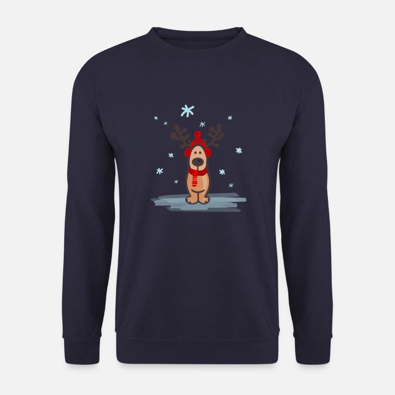 Weihnachten - Elch - Unisex Pullover - Navy