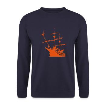 Schiff - Unisex Pullover - Navy - Vorne - Alina (178cm) & Michal (187cm)