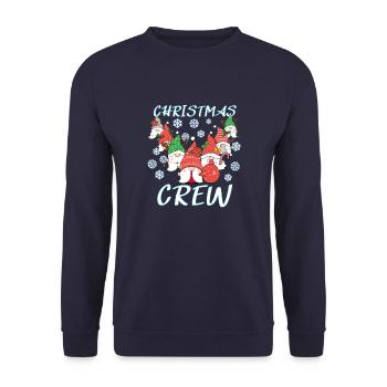 Christmas Crew - nehmt euch in Acht! - Unisex Pullover - Navy - Vorne - Alina (178cm) & Michal (187cm)