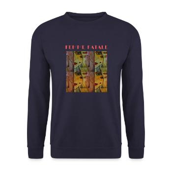 Femme fatale warm colours - Sweat-shirt Unisexe - marine - Devant - Alina (178cm) & Michal (187cm)