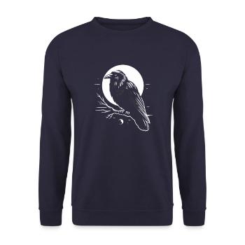 Corbeau - Sweat-shirt Unisexe - marine - Devant - Alina (178cm) & Michal (187cm)
