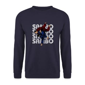 Sambo Autodéfense URSS Arts martiaux - Sweat-shirt Unisexe - marine - Devant - Alina (178cm) & Michal (187cm)