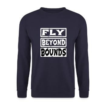 freedom mindset funny sayings freedom lifestyle - Unisex Pullover - Navy - Vorne - Alina (178cm) & Michal (187cm)