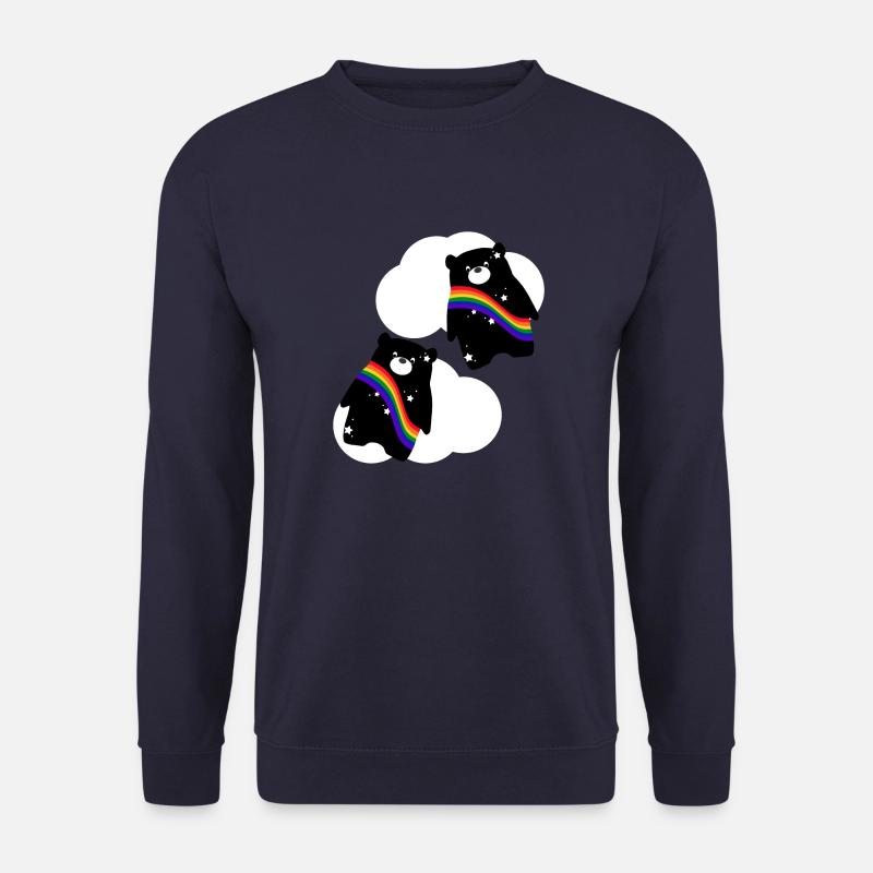 Regenbogen-Bär - Unisex Pullover - Navy