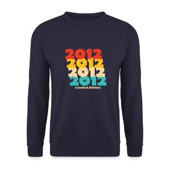 2012 : Edition Limitée - 12e anniversaire - Sweat-shirt Unisexe - marine - Devant - Alina (178cm) & Michal (187cm)