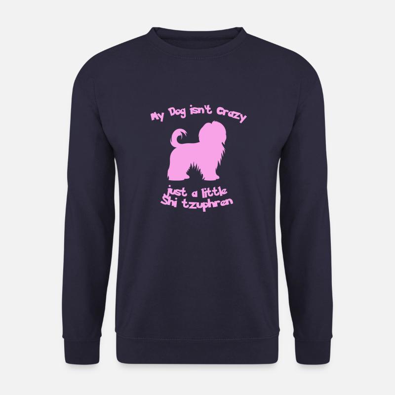 Shitzu baby pink - Unisex Pullover - Navy