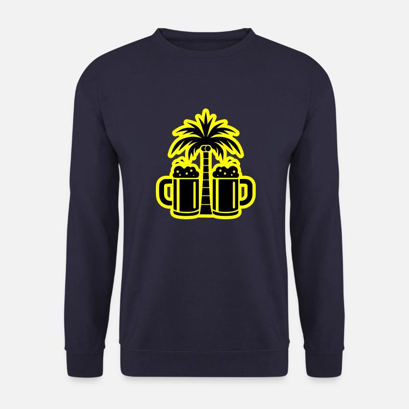 Bier Palmen Strand - Unisex Pullover - Navy