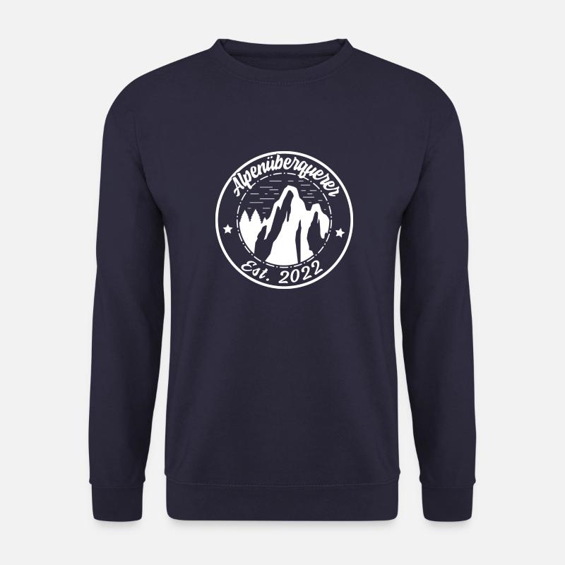 Alpenüberquerung 2022 Alpen Berge Wanderung - Unisex Pullover - Navy
