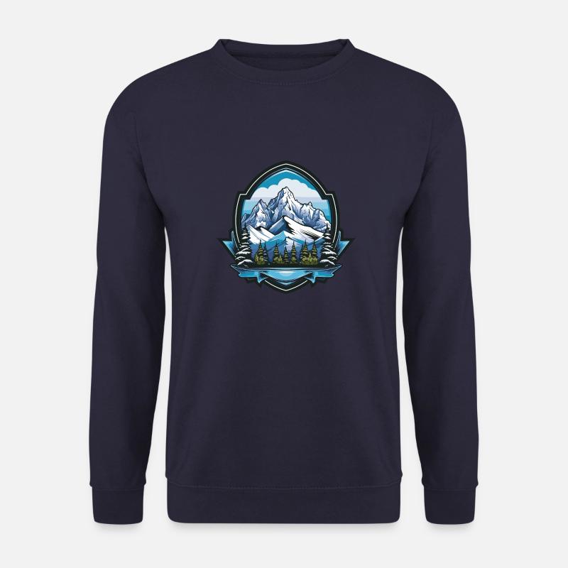 Mountains icon - Unisex Sweatshirt - navy