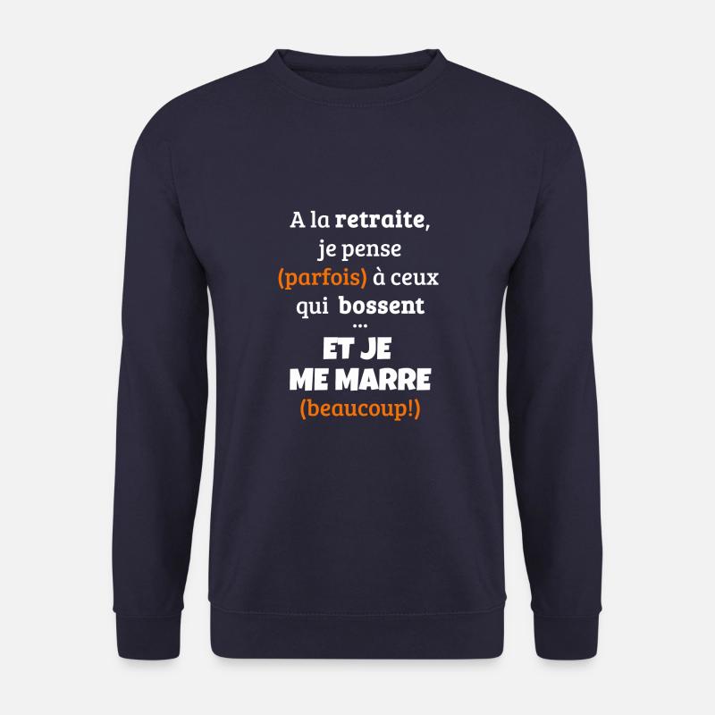 A la retraite - retraité - retraitée - Unisex Pullover - Navy