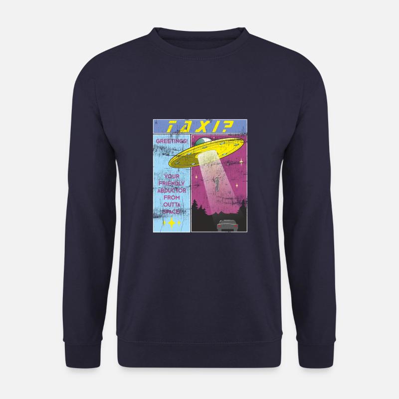 Alien Taxi? Lustiger Entführer aus dem All - Unisex Pullover - Navy