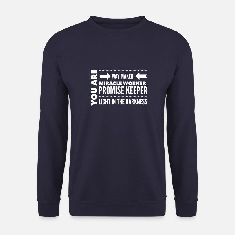 Waymaker & Christliche Kleidung - Unisex Pullover - Navy