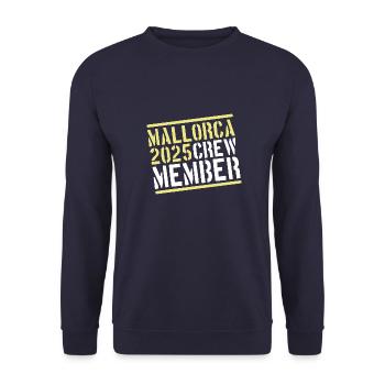 Mallorca 2025 Crew - Unisex Pullover - Navy - Vorne - Alina (178cm) & Michal (187cm)