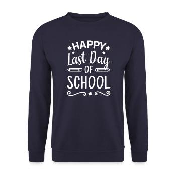 Dernier jour d’école - Sweat-shirt Unisexe - marine - Devant - Alina (178cm) & Michal (187cm)