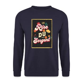 Le Rire du Sergent - Sweat-shirt Unisexe - marine - Devant - Alina (178cm) & Michal (187cm)