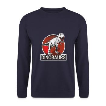 Dinosaurs - Unisex Pullover - Navy - Vorne - Alina (178cm) & Michal (187cm)