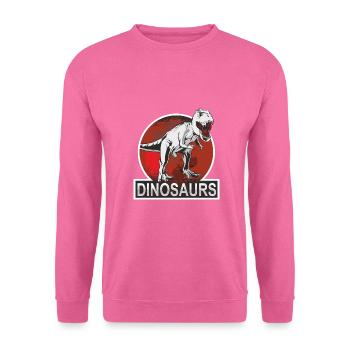 Dinosaures - Sweat-shirt Unisexe - rose - Devant