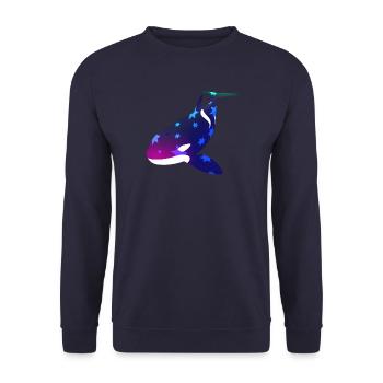 Hiboux tueurs - Sweat-shirt Unisexe - marine - Devant - Alina (178cm) & Michal (187cm)