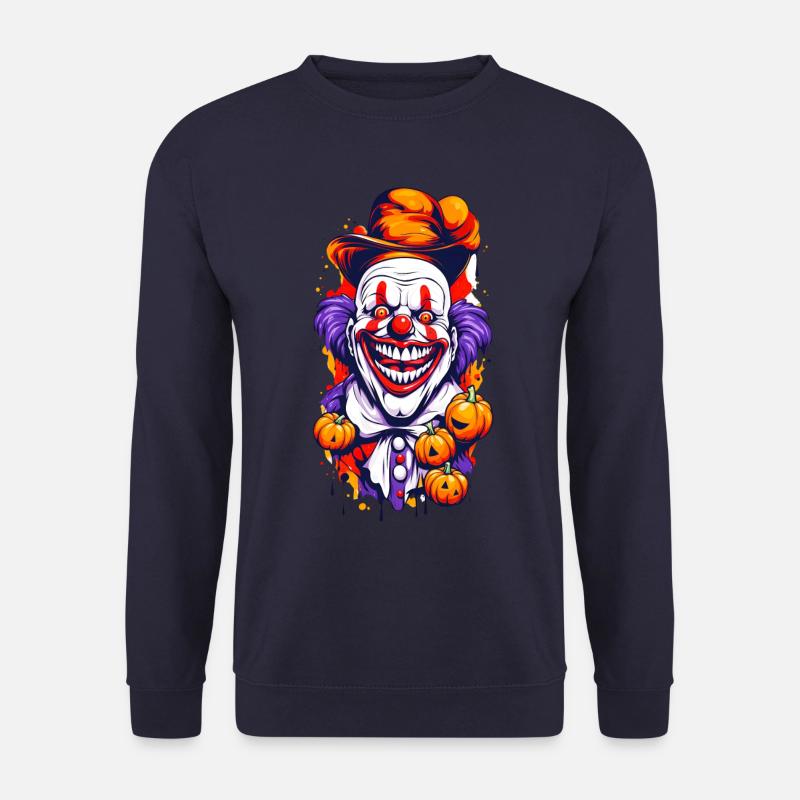 Halloween Horror Clown - Unisex Pullover - Navy