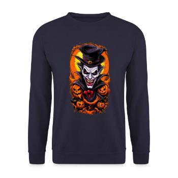 Vampire - Sweat-shirt Unisexe - marine - Devant - Alina (178cm) & Michal (187cm)