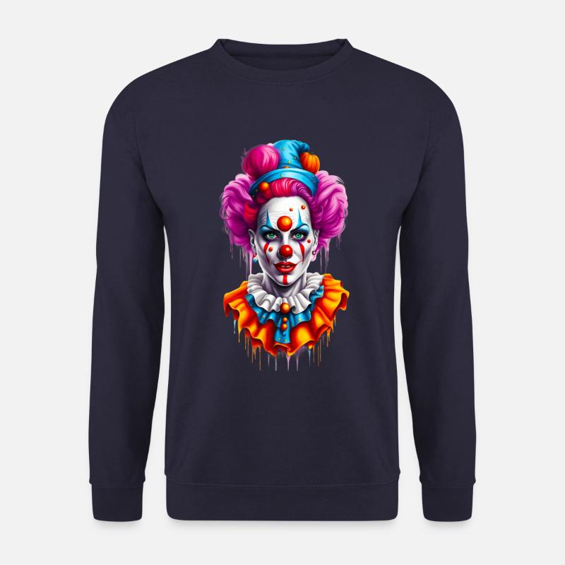 Halloween Pierrette - Unisex Pullover - Navy