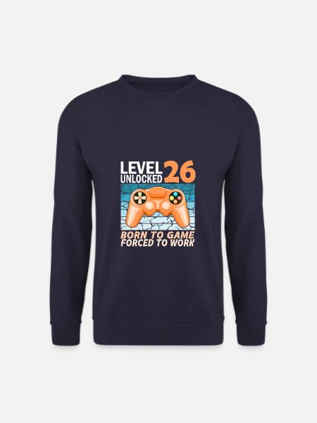 26. Geburtstag Gamer Videospiele - Unisex Pullover - Navy