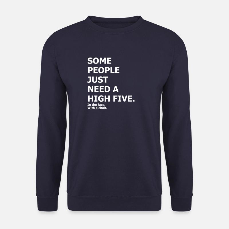High Five - funny cynical design - Unisex Sweatshirt - navy