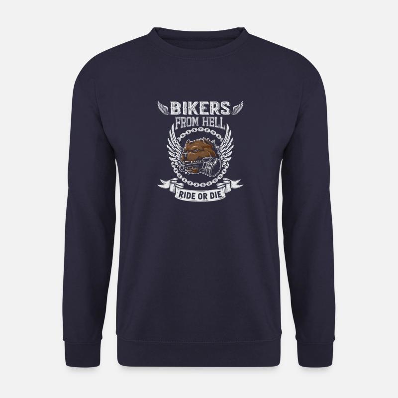 Höllenbiker mit Flügeln - Unisex Pullover - Navy