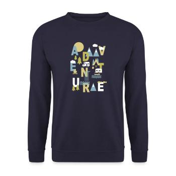 Outdoor Adventure - Unisex Sweatshirt - navy - Front - Alina (178cm) & Michal (187cm)