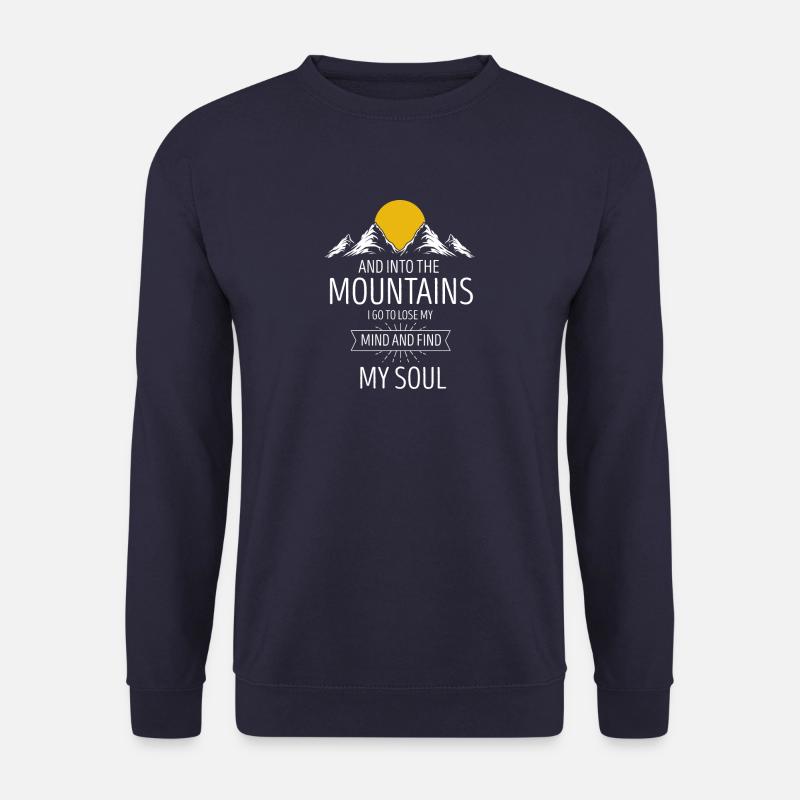 Berge Mountains Soul Leidenschaft - Unisex Pullover - Navy