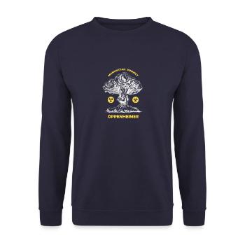 Oppenheimer Manhattan project - Unisex Sweatshirt - navy - Front - Alina (178cm) & Michal (187cm)