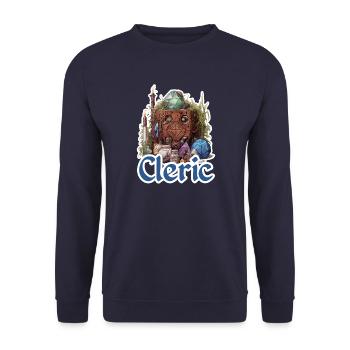 Clerics and healers are your RPG favorites - Unisex Sweatshirt - navy - Front - Alina (178cm) & Michal (187cm)