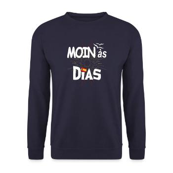 MOINas Dias - Unisex Pullover - Navy - Vorne - Alina (178cm) & Michal (187cm)