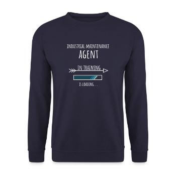Technicien de maintenance industrielle en formation - Sweat-shirt Unisexe - marine - Devant - Alina (178cm) & Michal (187cm)